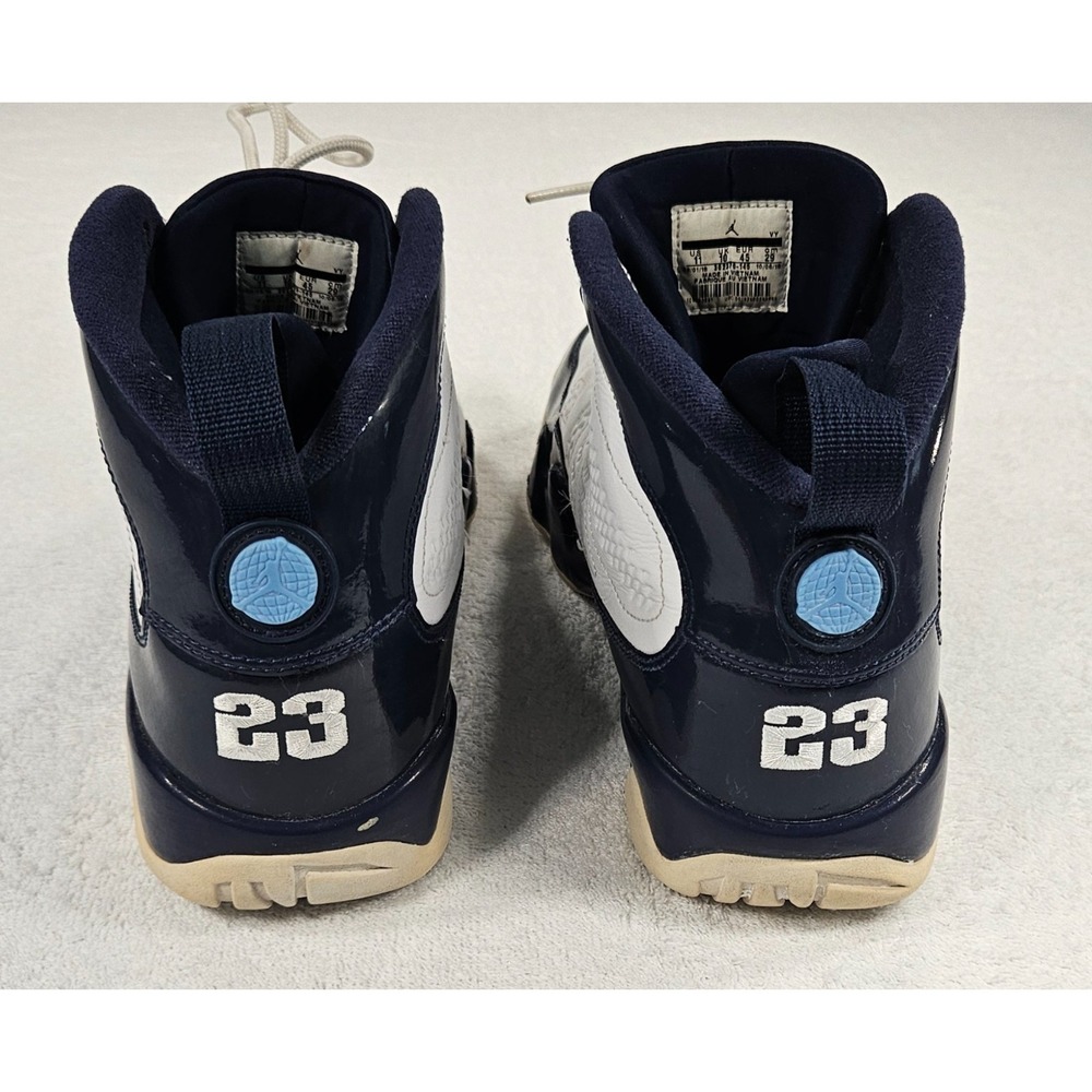 Air Jordan 9 Retro "Pearl Blue" White/Navy Men's Sneakers – Size 11 - Picture 7 of 13
